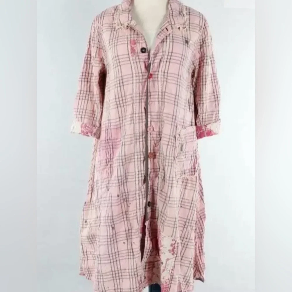 Magnolia Pearl Tancy Coat in Telephone Check O/S NWT - Picture 1 of 3
